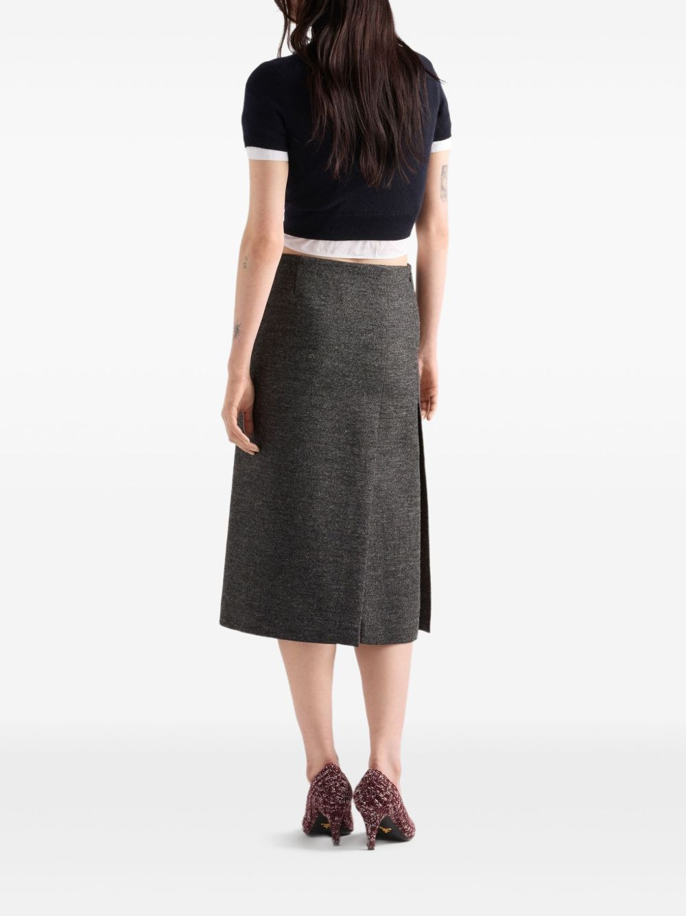 short-sleeve crew-neck sweater - 3