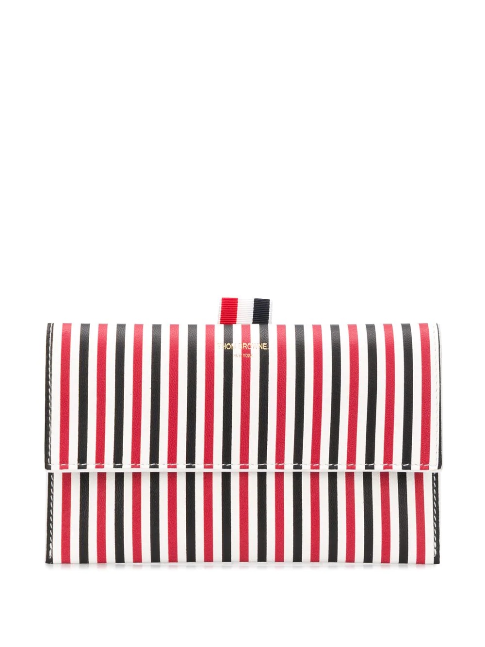 mini striped flap folio - 1