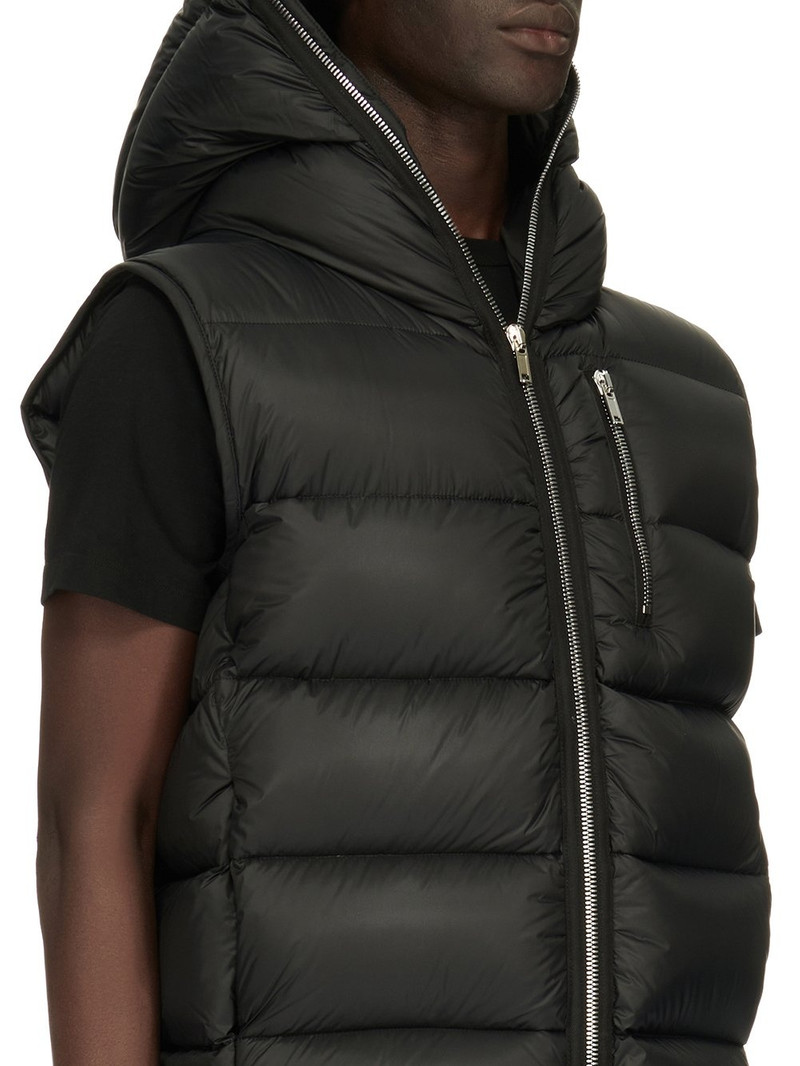 Quilted Recycled-Shell Hooded Down Gilet 4