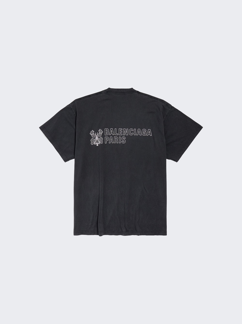 BALENCIAGA Oversized Tee Faded Washed Black outlook