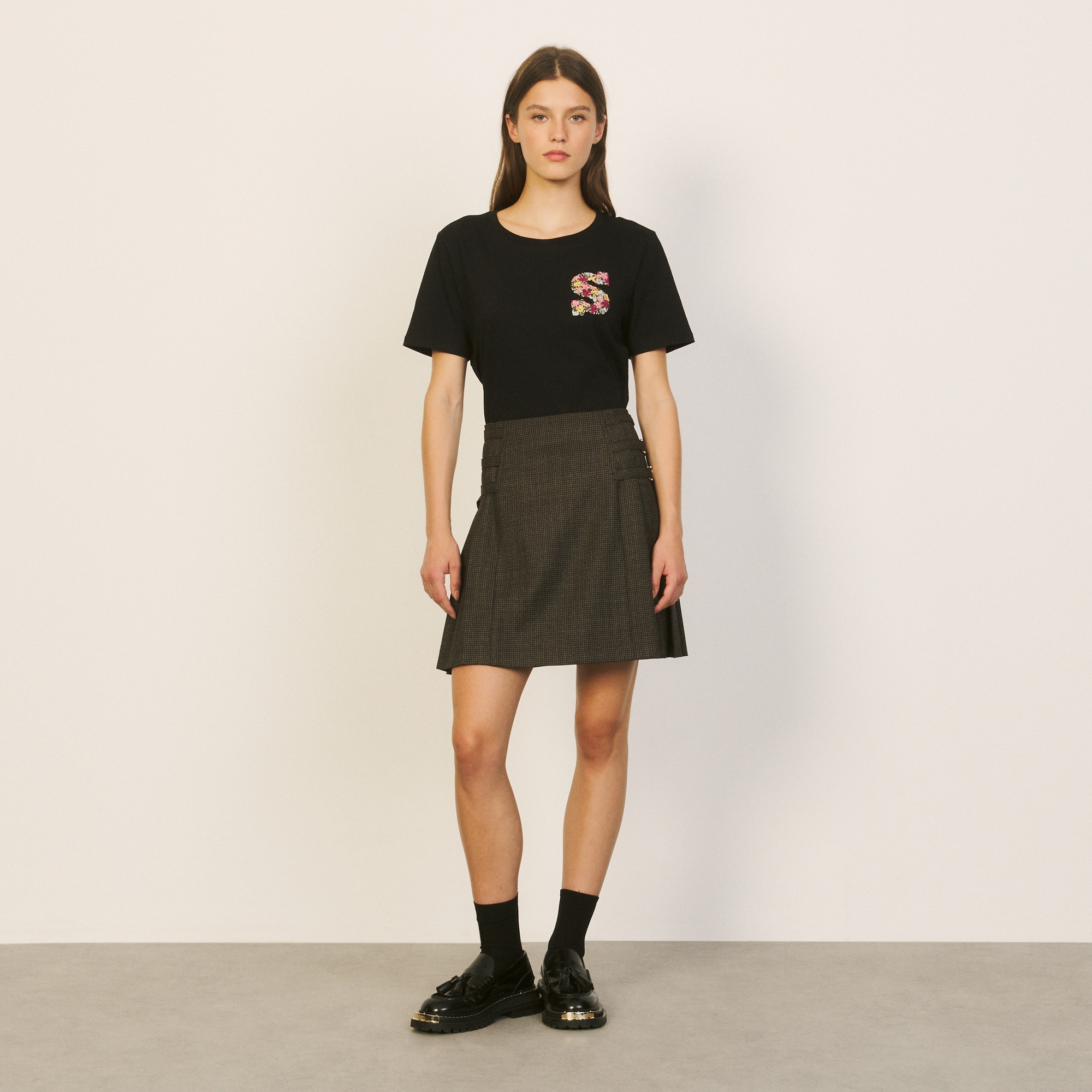 Short pleated skirt - 5