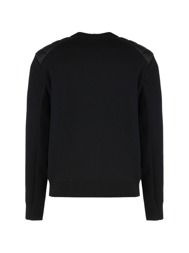 Moncler Grenoble quilted-shoulder sweater outlook