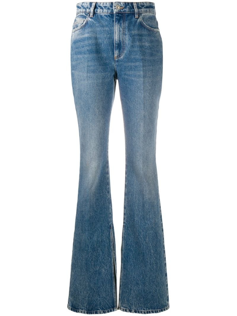 high-waisted bootcut jeans - 1