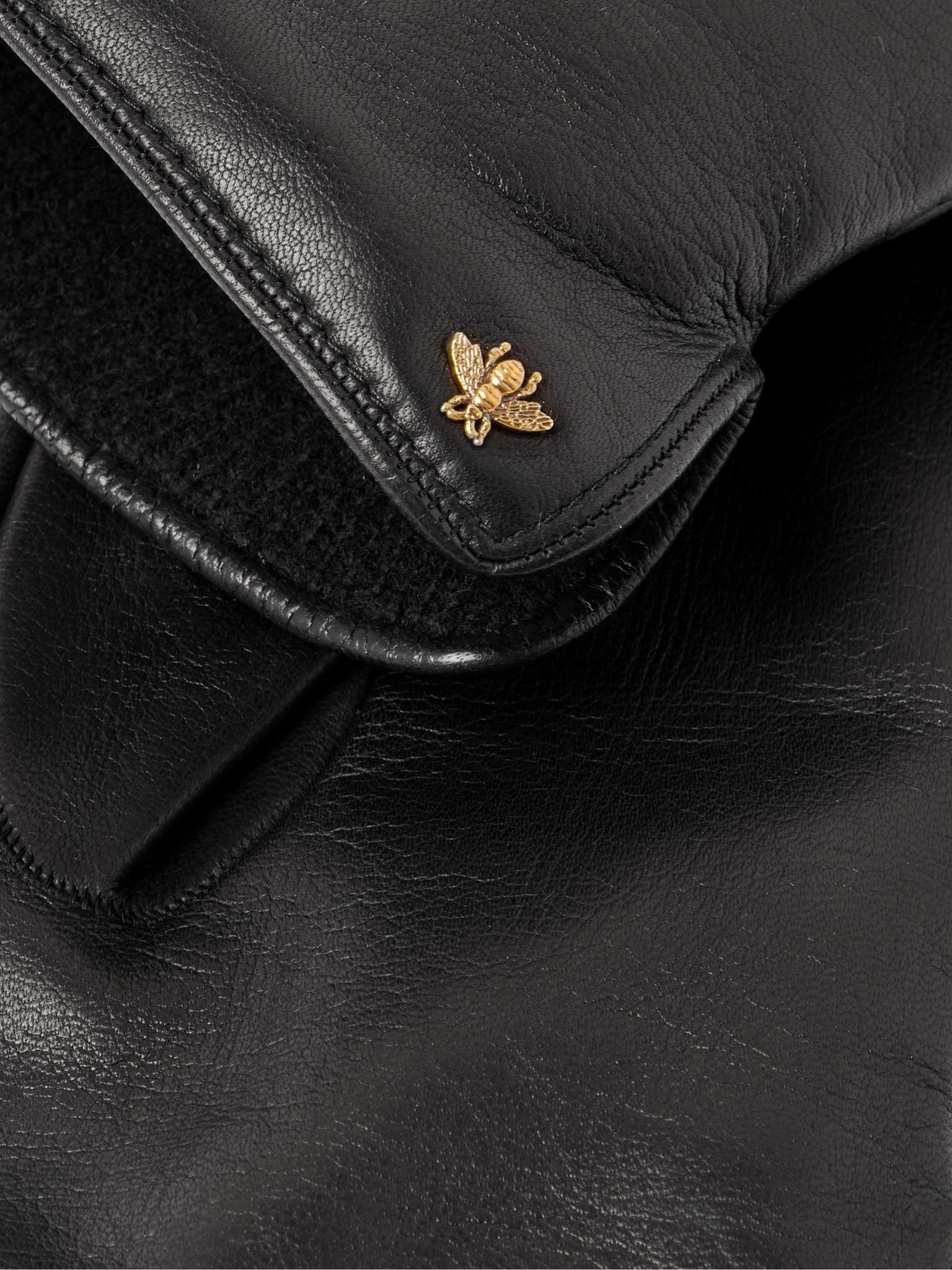 Logo-Embellished Leather Gloves - 4