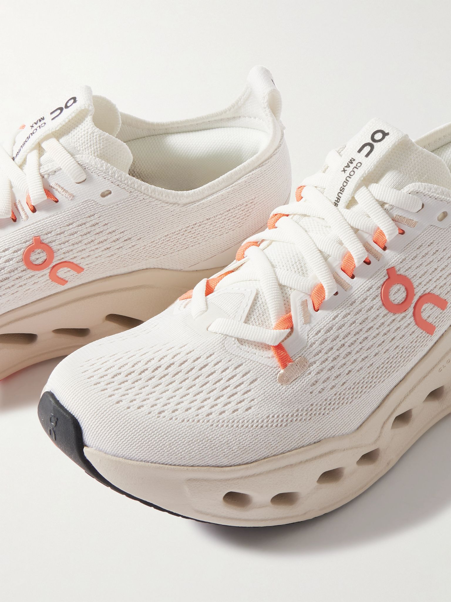 Cloudsurfer Max rubber-trimmed mesh sneakers Blush - 4