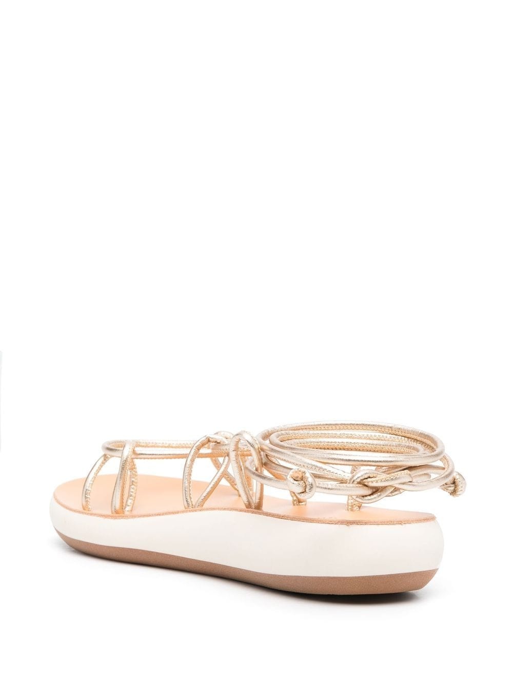 lace-up minimal sandals - 3