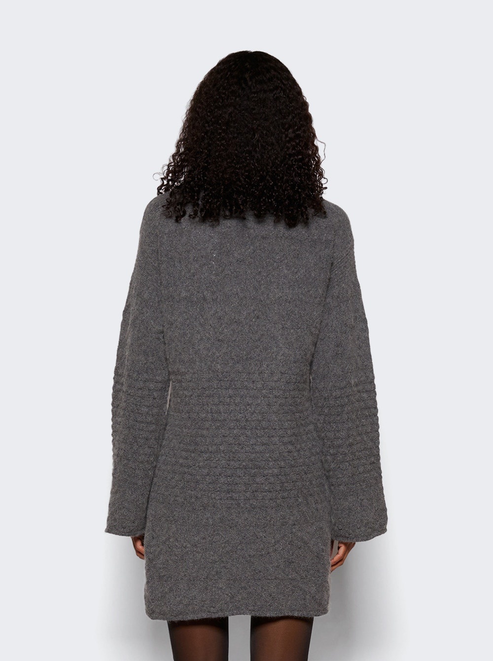 Pelagia Knit Dress Anthracite Melange - 5