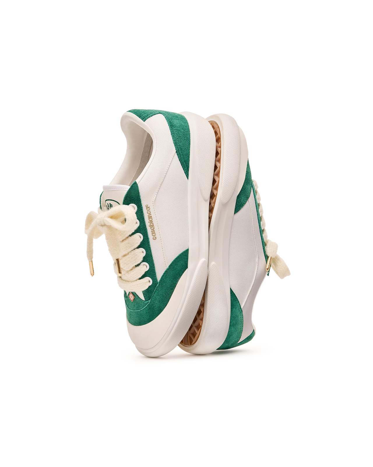 Men's Del Mar White & Green Sneaker | Casablanca Paris - 7