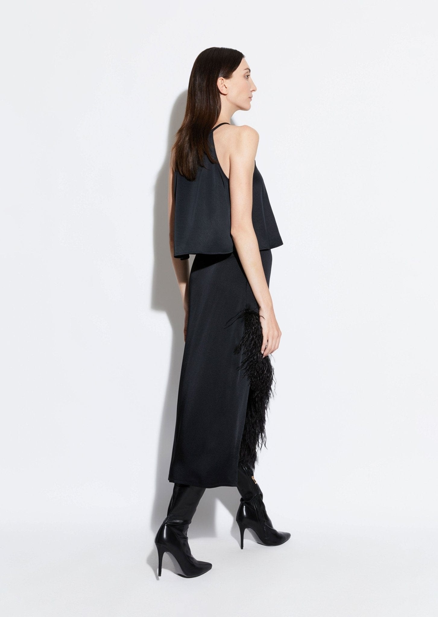 Feather Asymmetrical Skirt - 3