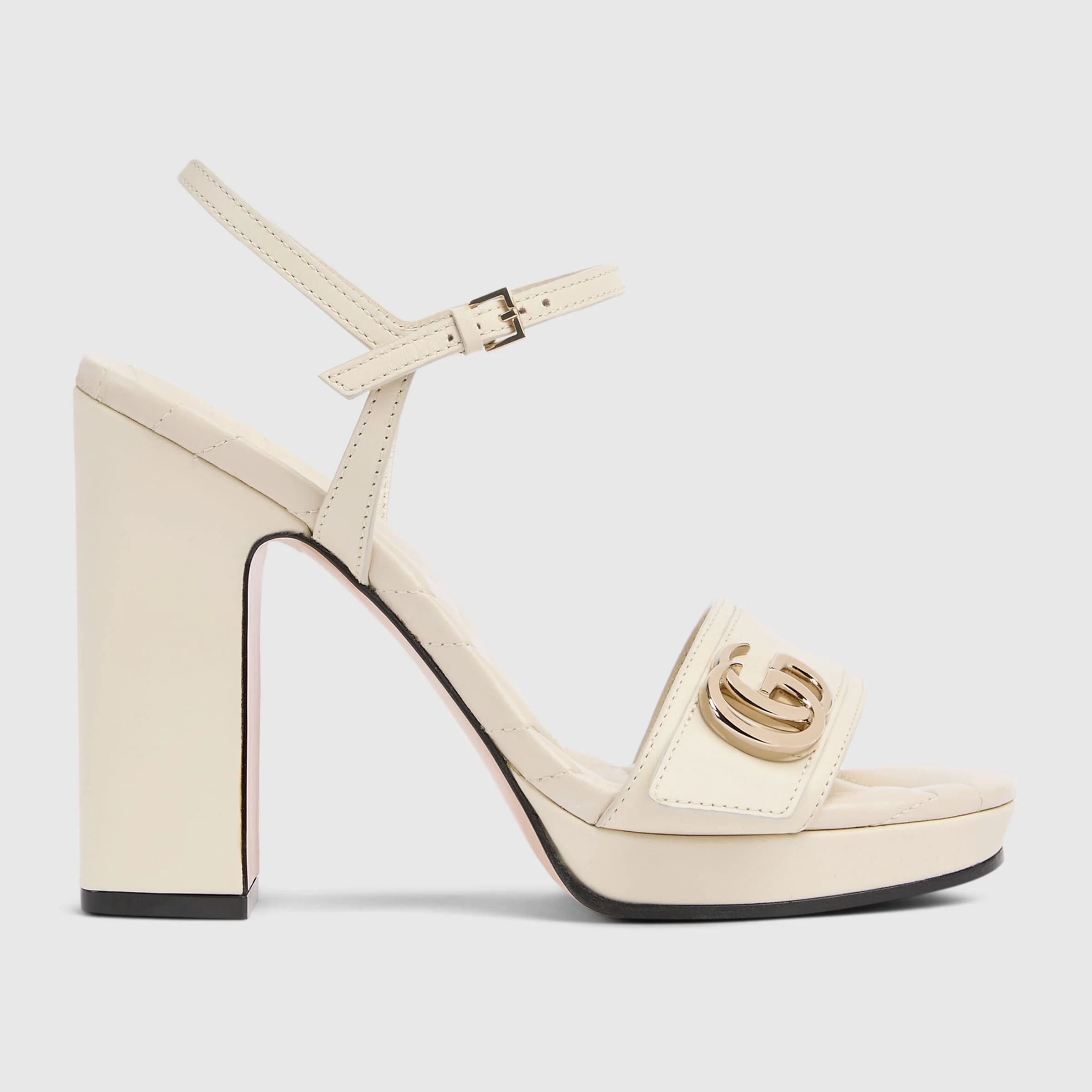 Women's platform sandal with Double G - 1