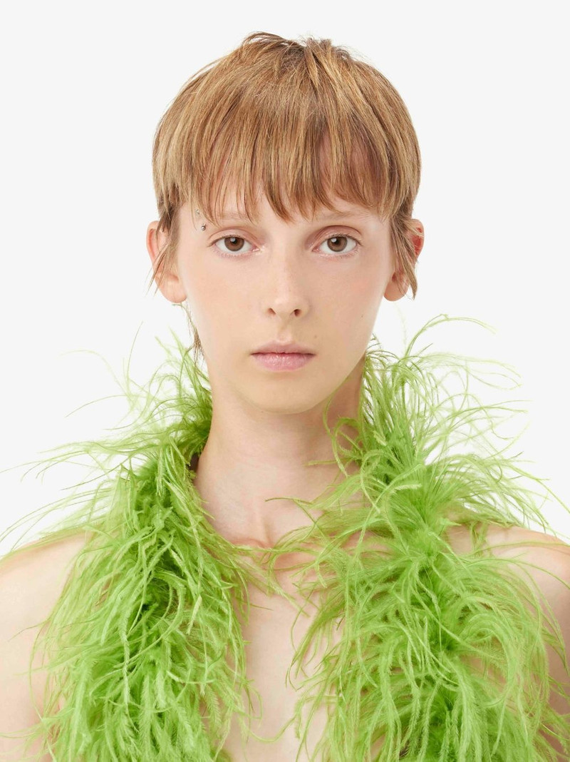 JW Anderson FEATHER BOA SCARF outlook