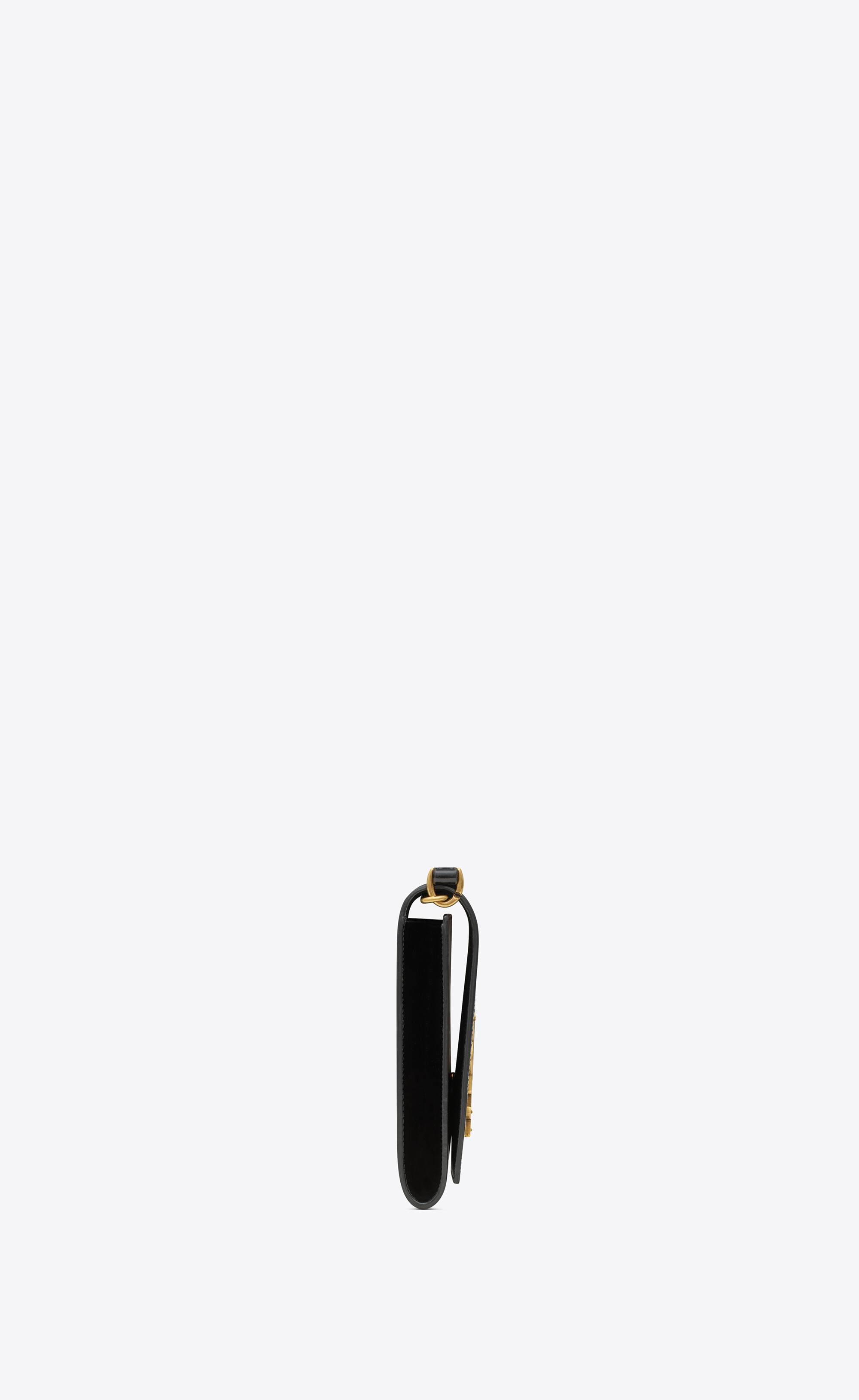 cassandre flap pouch in lambskin and shiny leather - 3