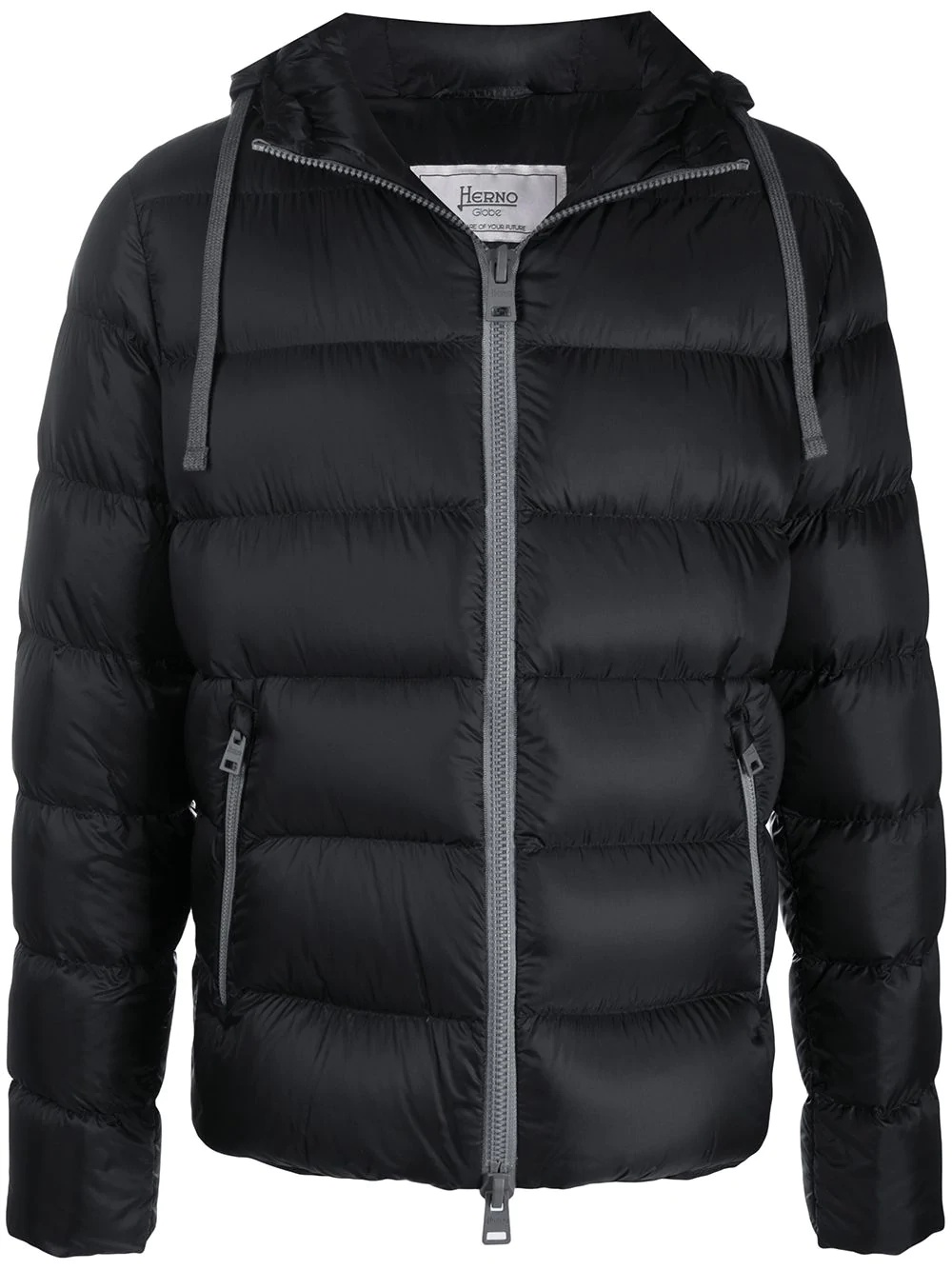 puffer hooded jacket - 1