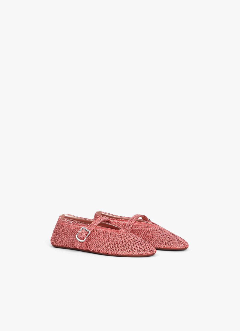 Alaïa BALLET FLATS IN KNITTED LUREX outlook