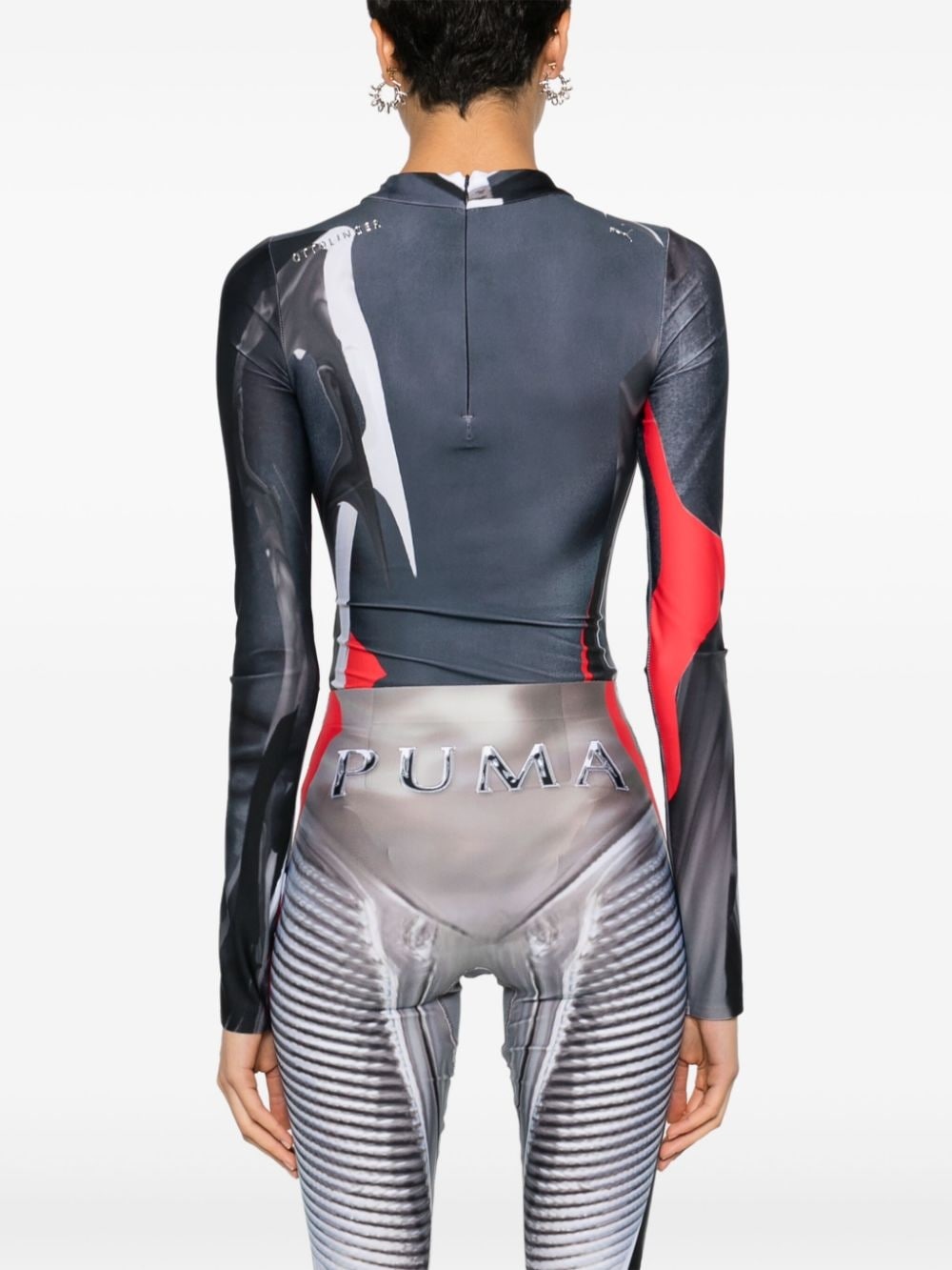 x Puma abstract-print bodysuit - 4