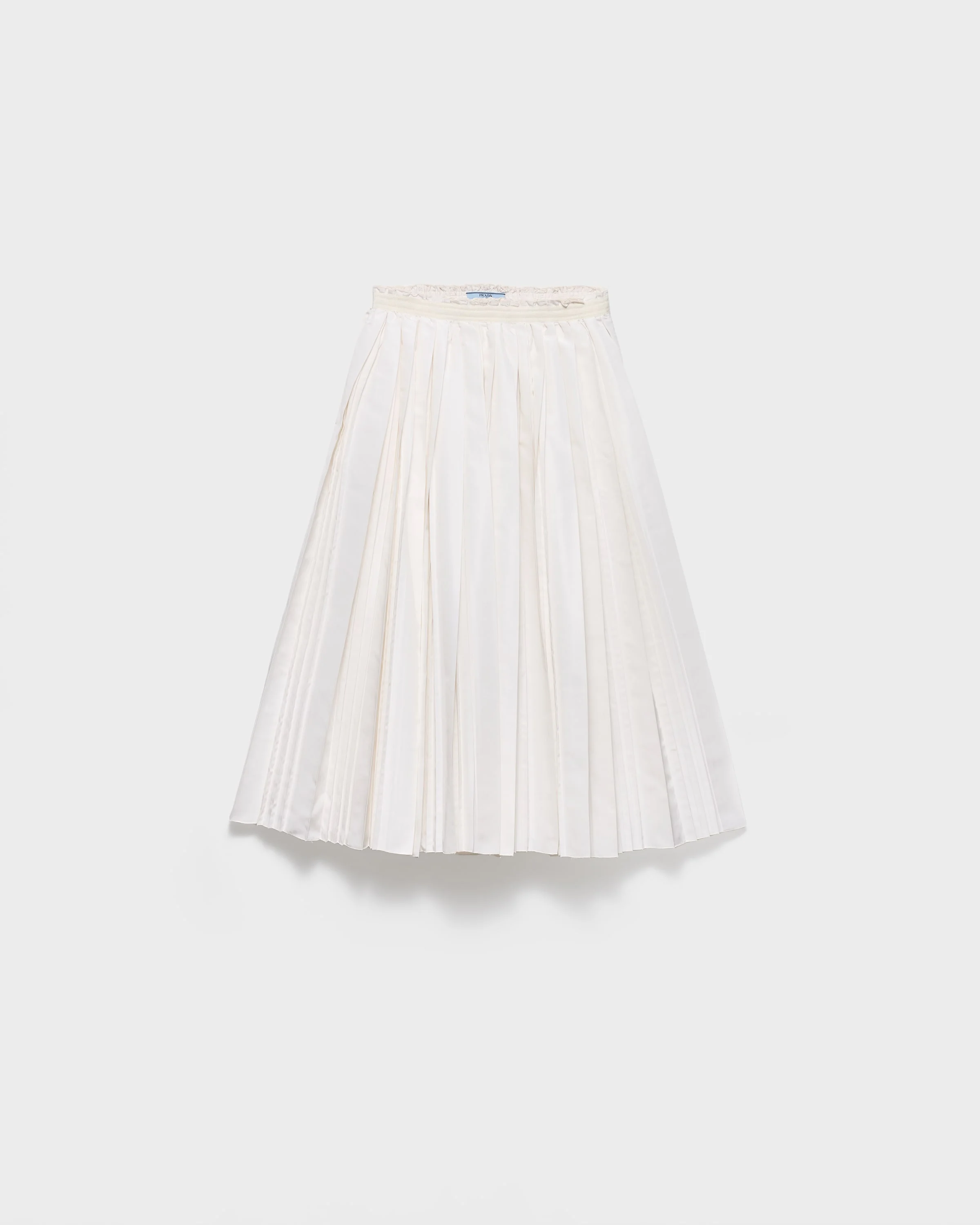 Pleated silk faille skirt - 1