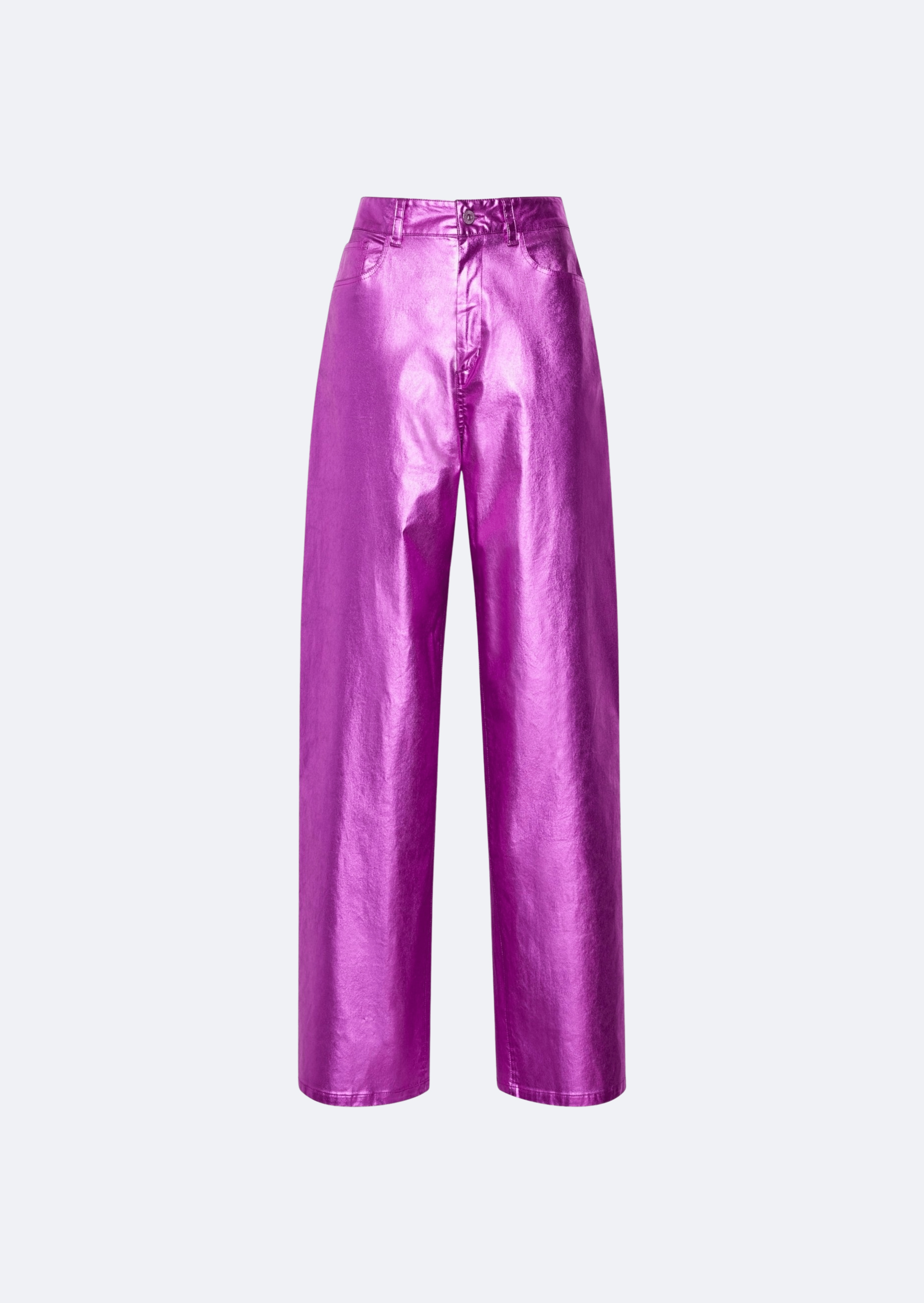 Metallic Denim Slouchy Pant - 1