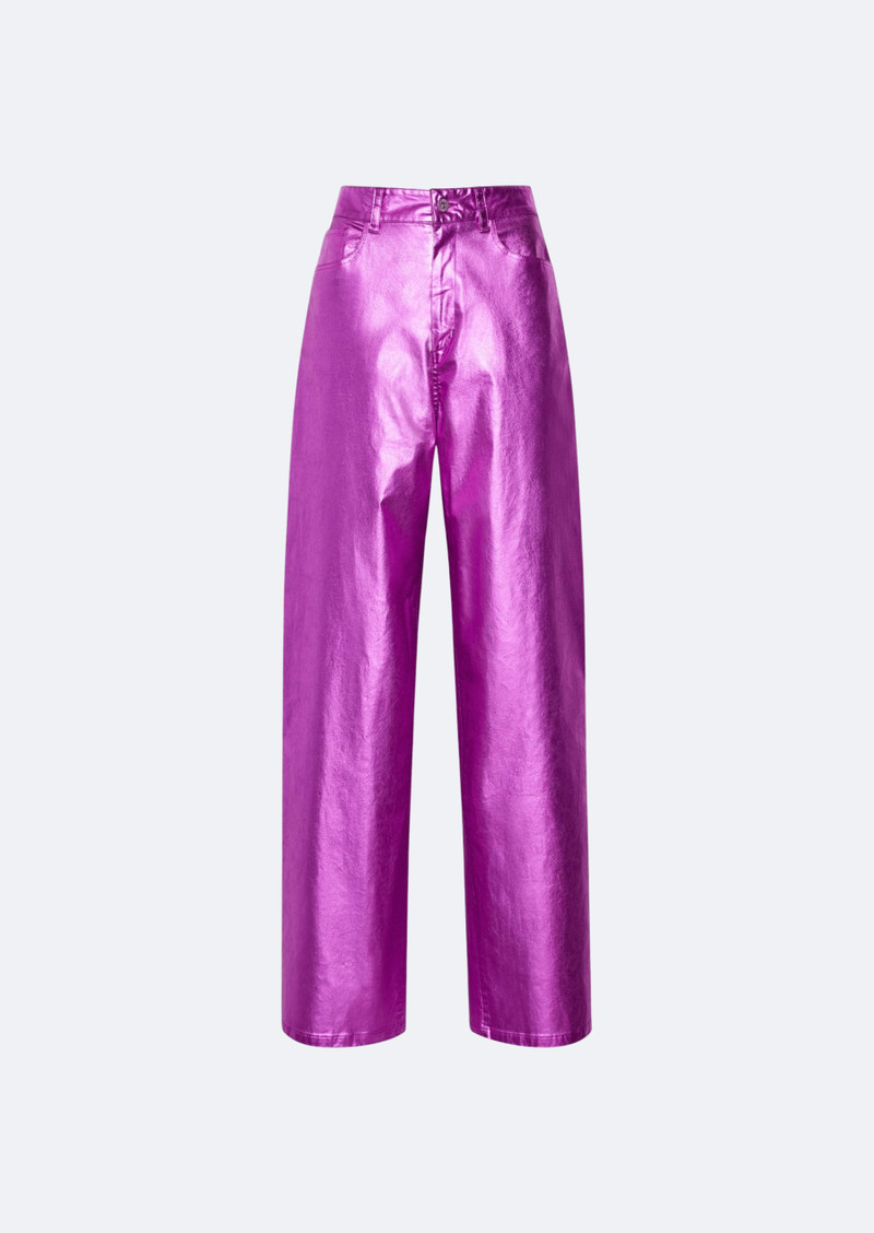 Metallic Denim Slouchy Pant 1