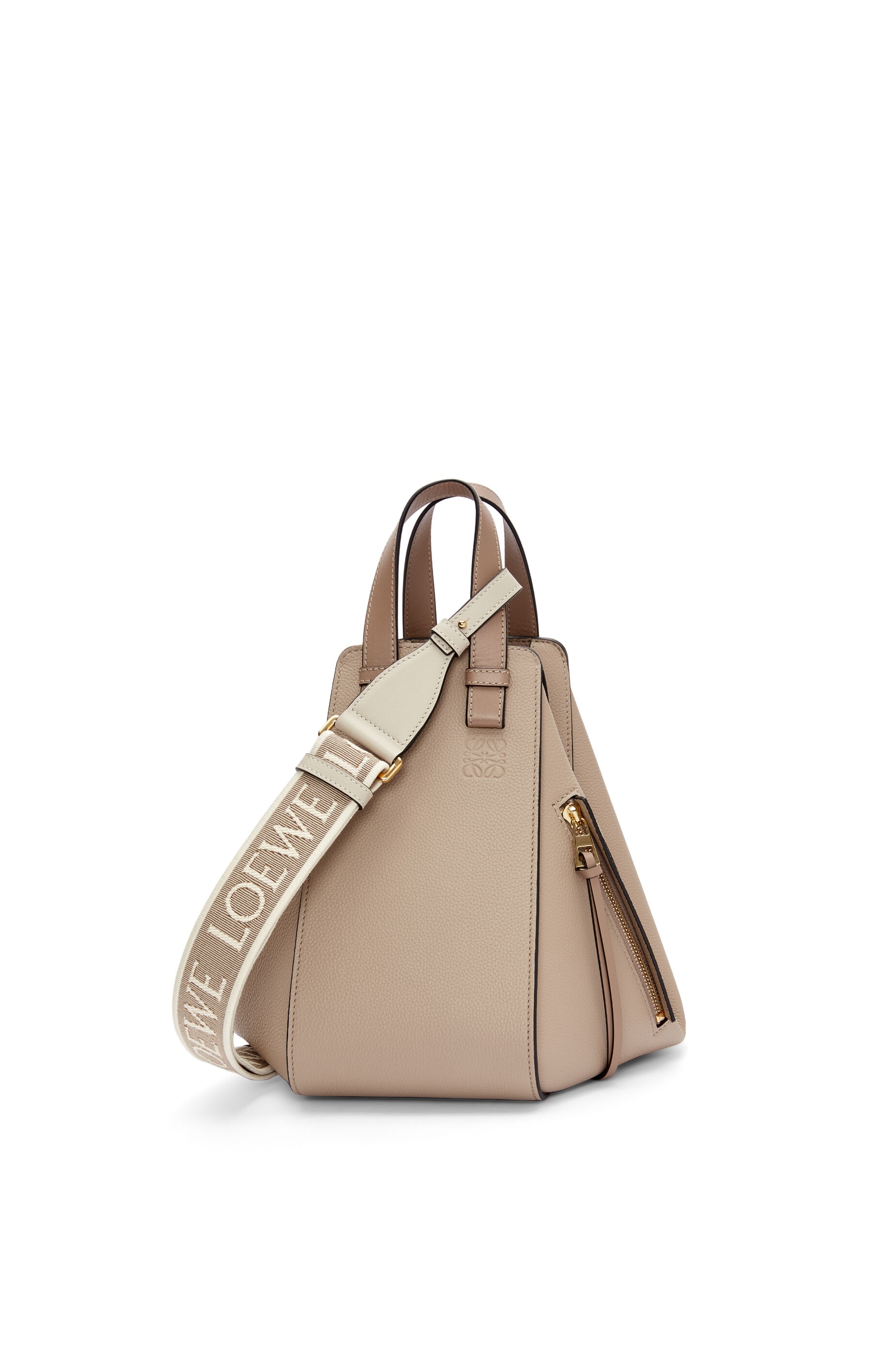 Anagram loop strap in jacquard and calfskin - 3