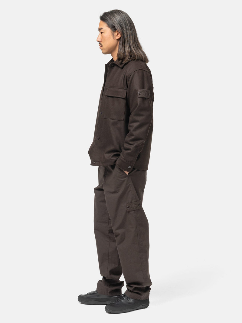 Ghost Piece Weatherproof Cotton Canvas Chino Dark Brown 3