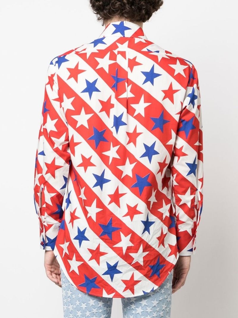 star-print long-sleeve shirt - 4