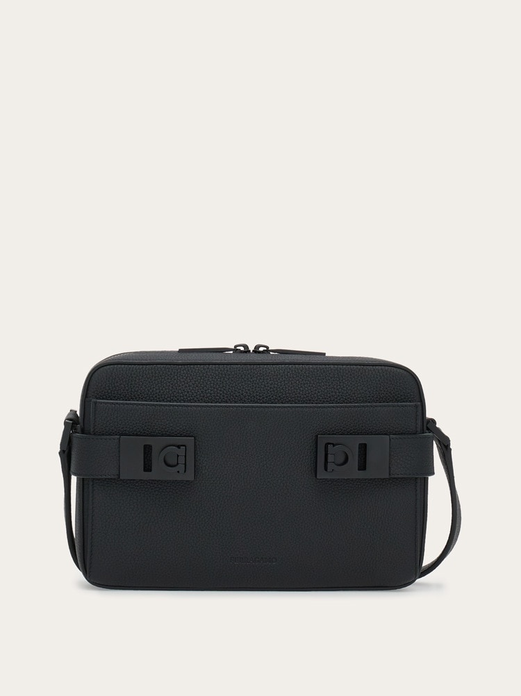 SHOULDER BAG WITH GANCINI BUCKLES - 1