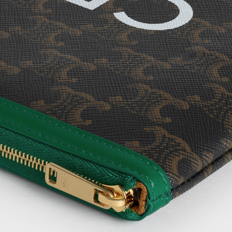 SMALL POUCH  IN  TRIOMPHE CANVAS AND LAMBSKIN 4