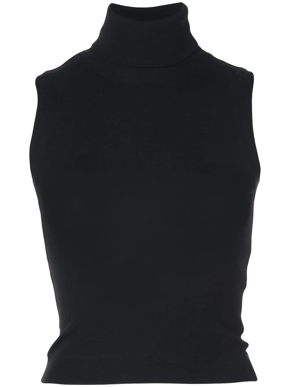 roll-neck sleeveless top - 1