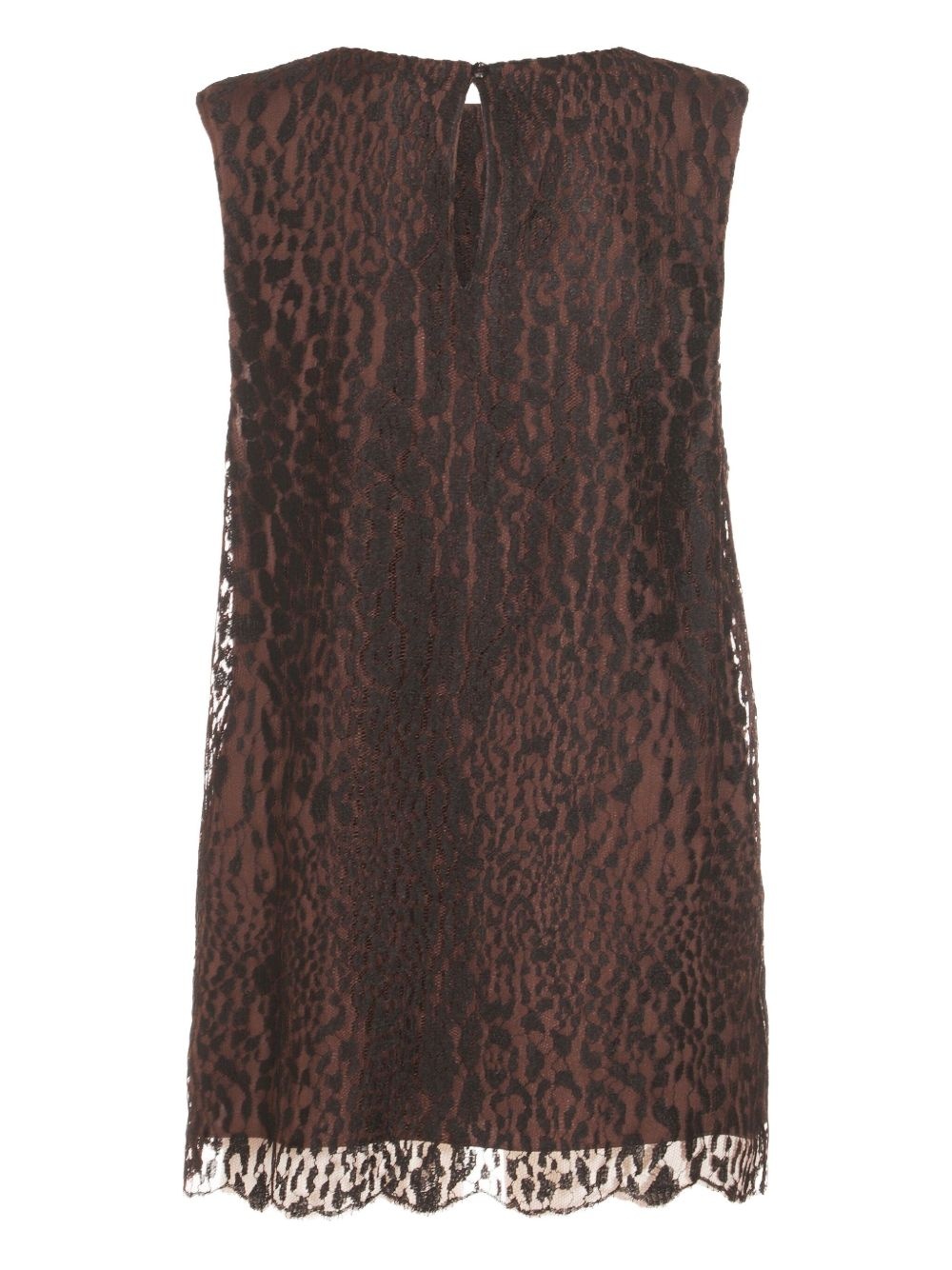 leopard-lace top - 2