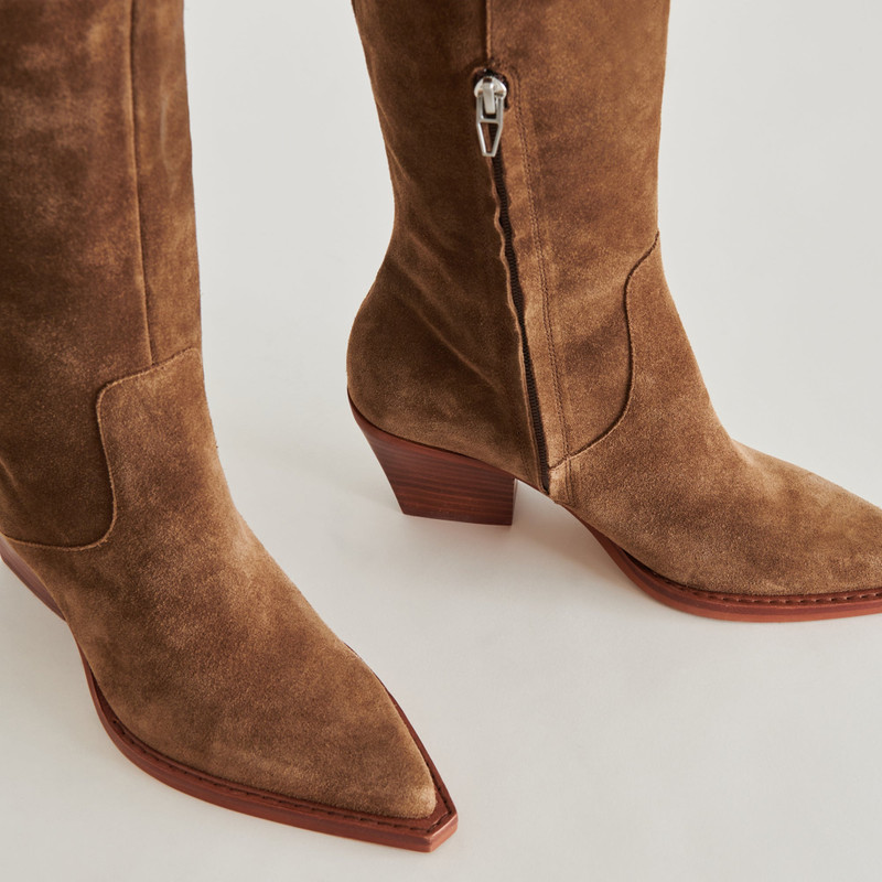 RAJ BOOTS BROWN SUEDE 6