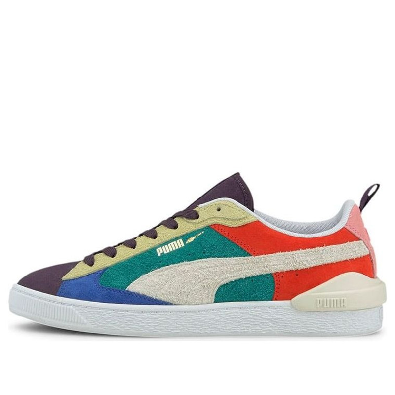 PUMA Suede Bloc Wtformstrip Leisure Board Shoes Purple/Blue/Green 381184-01 - 1