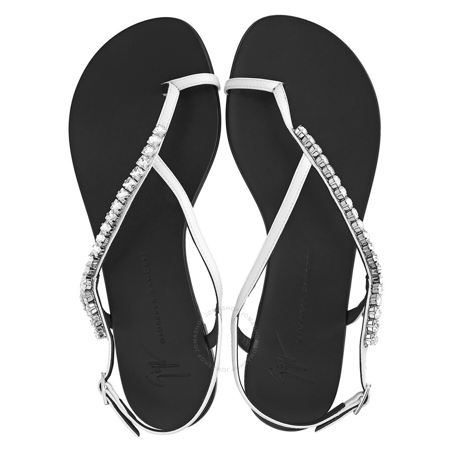 Giuseppe Zanotti Ladies Cortina Rock Stud Flat Sandals - 3