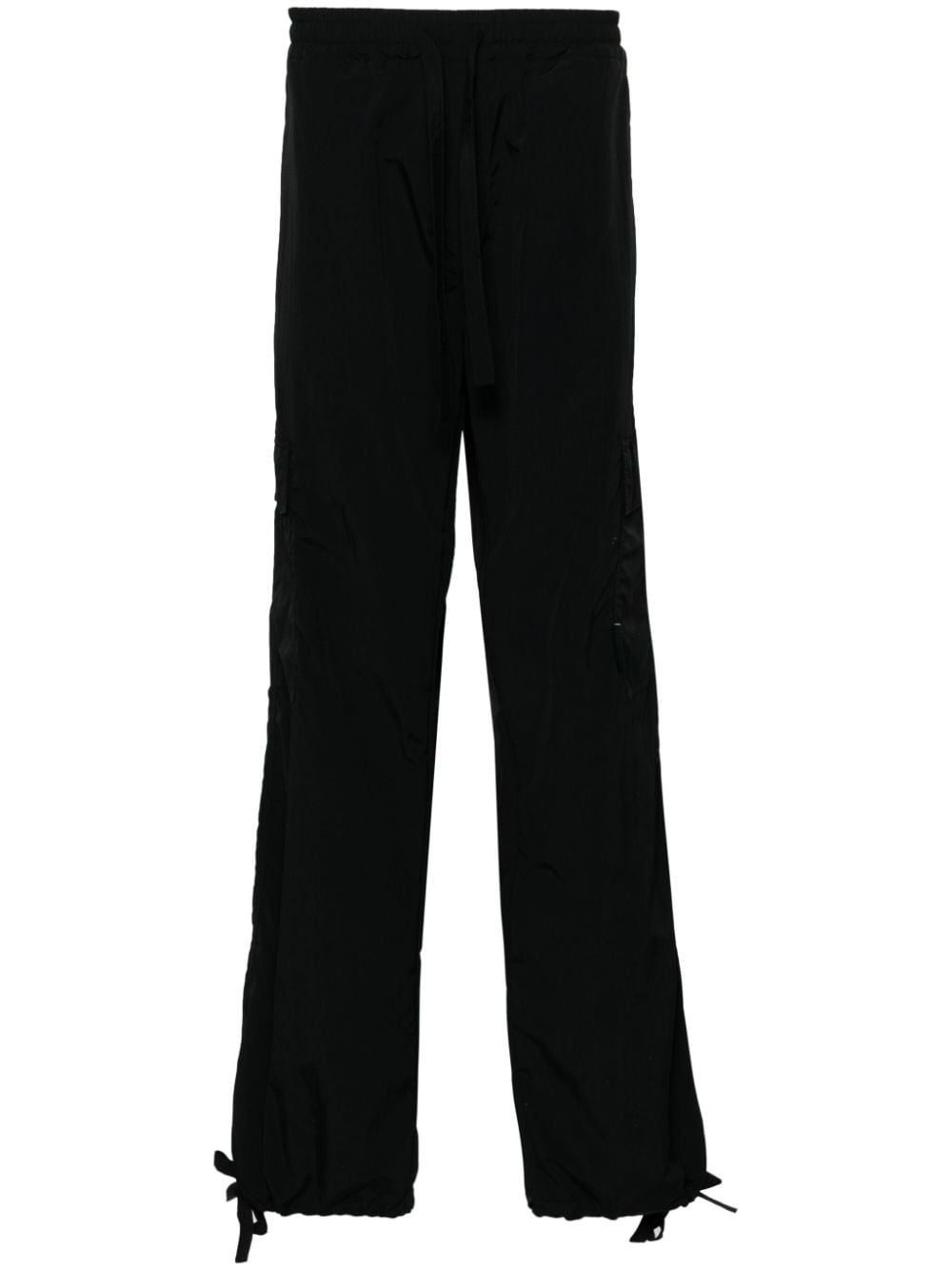 straight-leg ripstop cargo trousers - 1