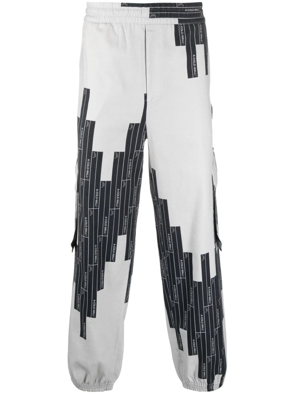 Vector-monogram tapered trousers - 1