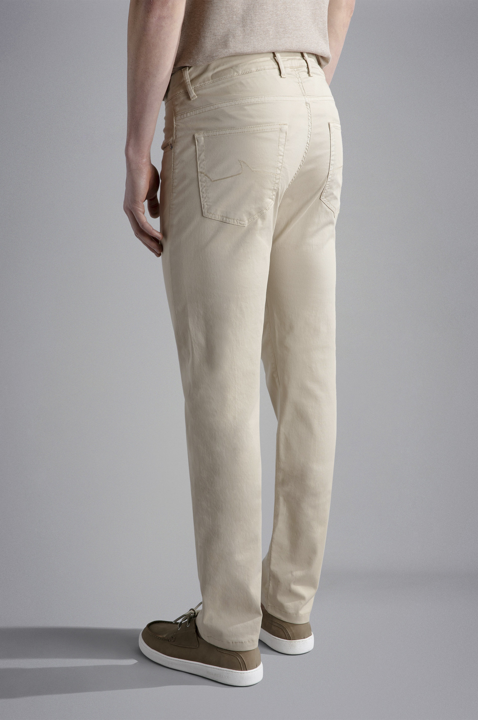 CHINO TENCEL COTTON STRETCH 5 POCKETS TROUSERS - 3
