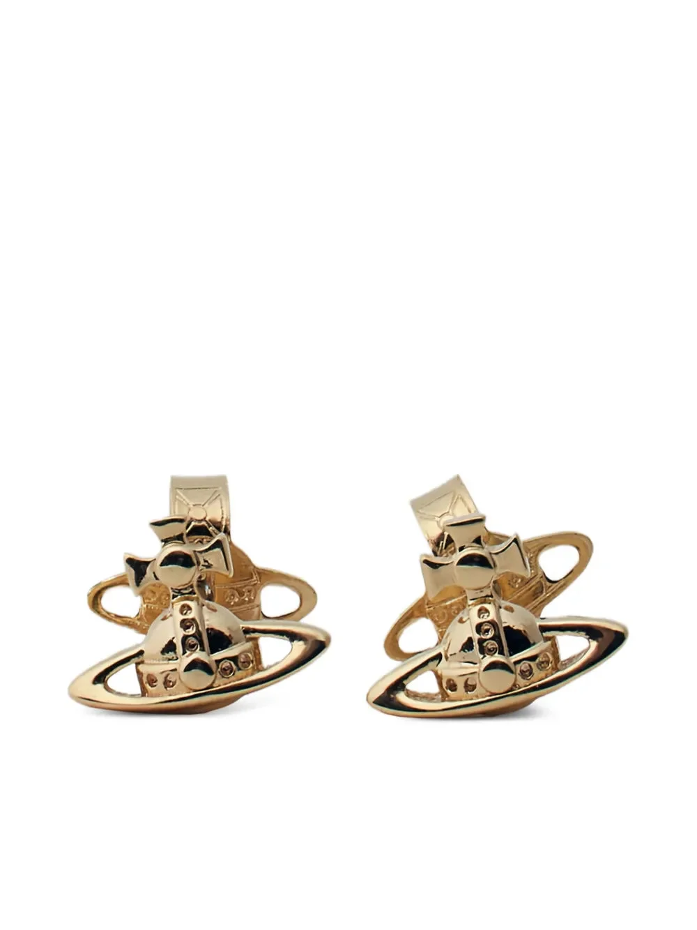 ORB-PLAQUE STUD EARRINGS - 1