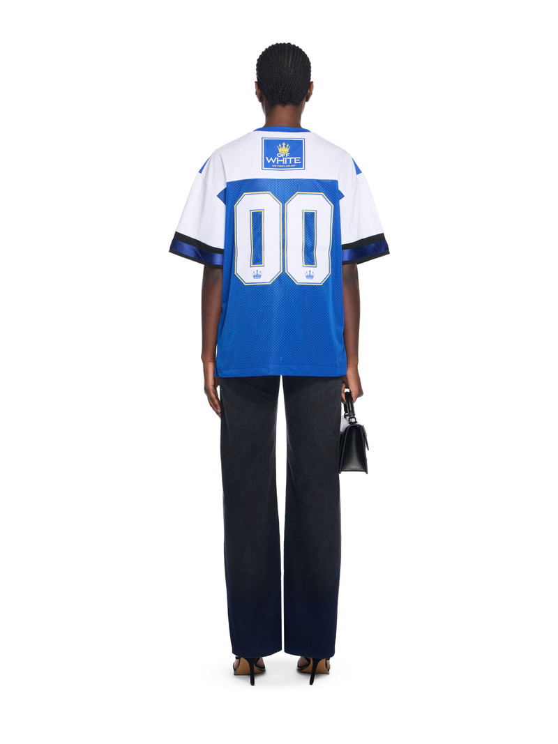 00 Royal Mesh Football Logo Tee 4