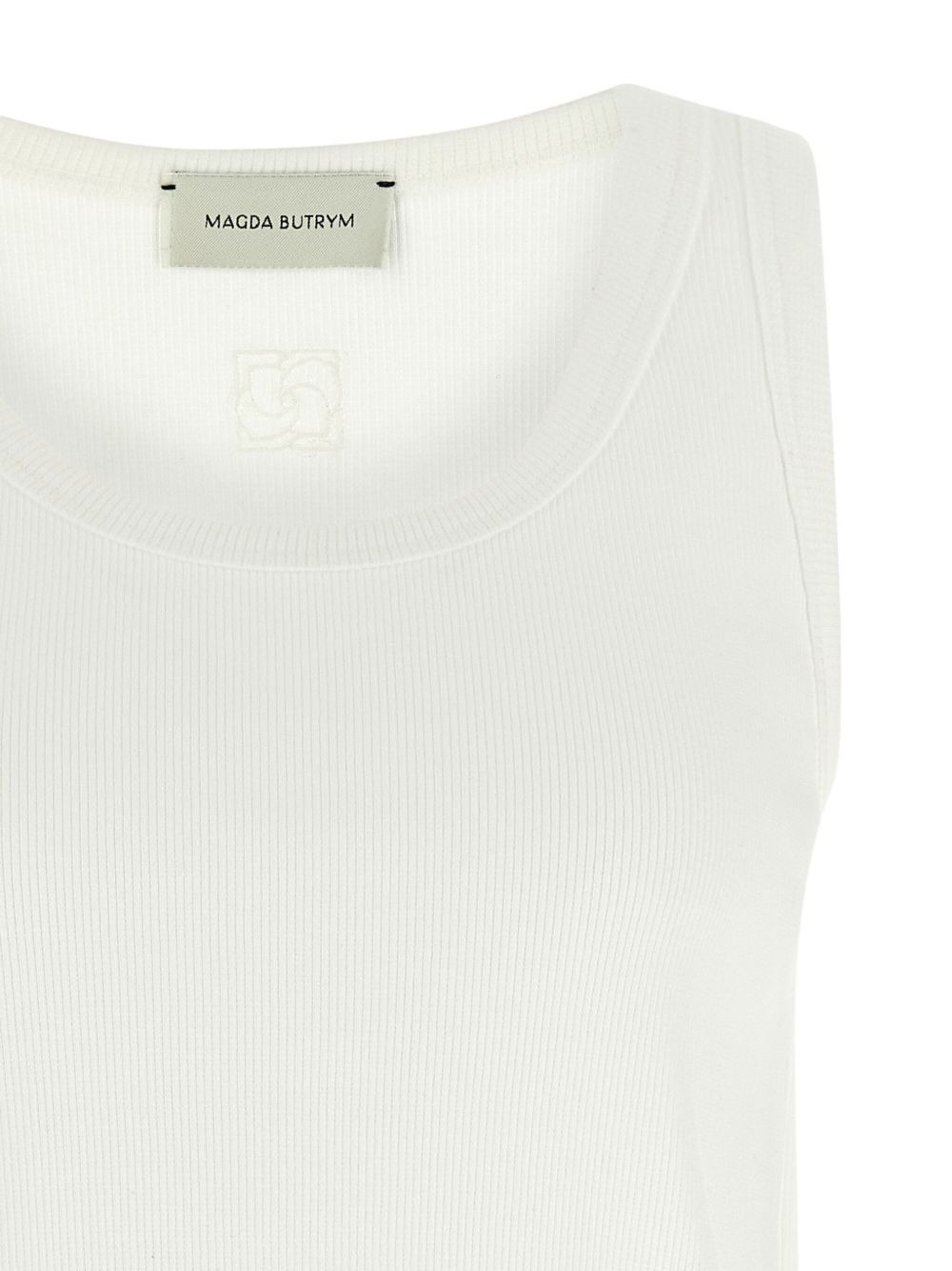 ribbed crochet-trimmed top - 3