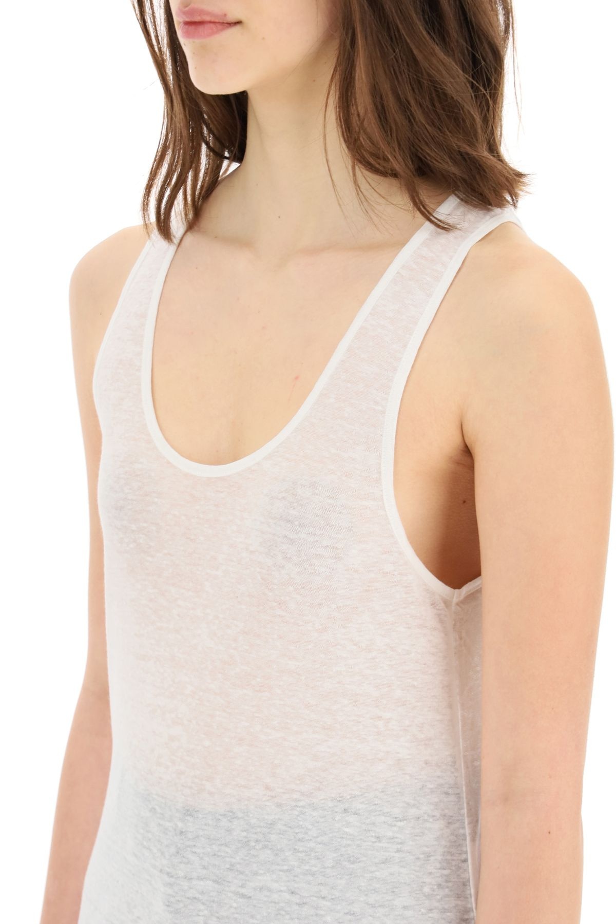 LINEN JERSEY TANK TOP - 5