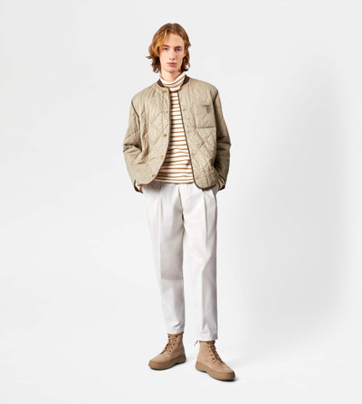 Tod's QUILTED JACKET - BEIGE outlook