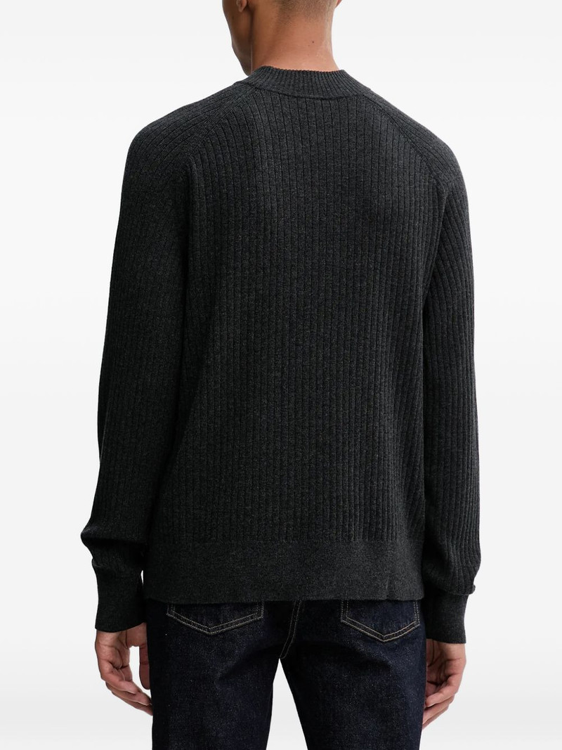ribbed mock-neck sweater 4