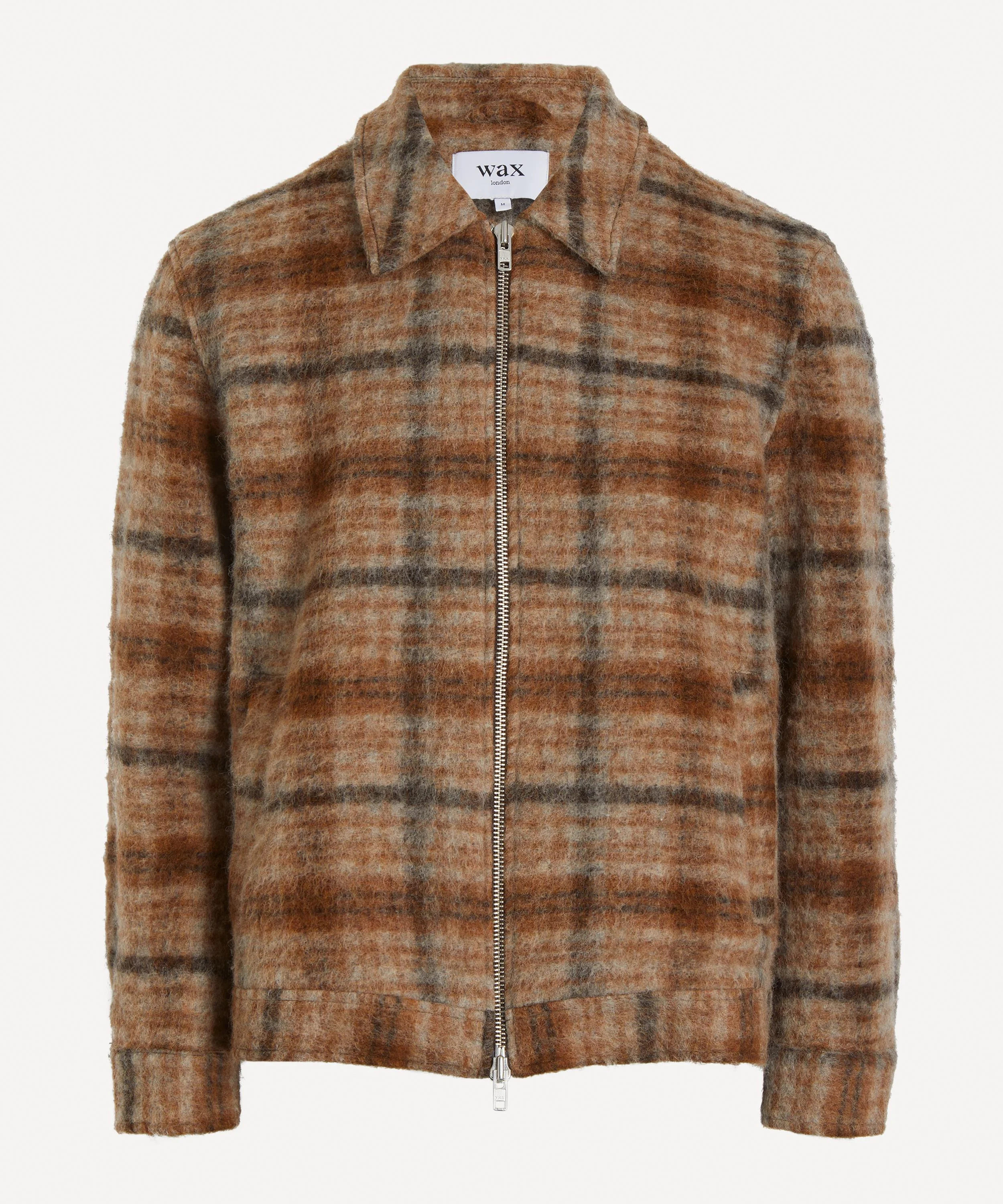 Heath Natural-Tan Drawn Check Jacket - 1