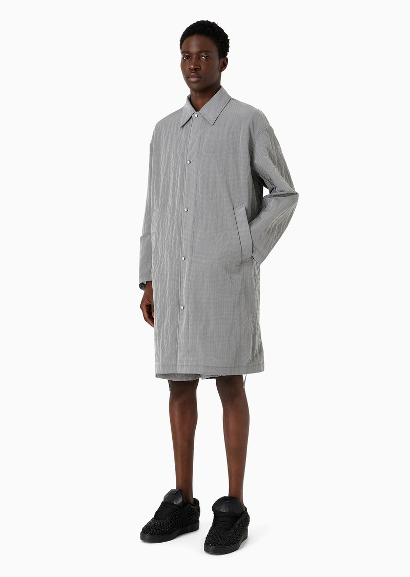 Light nylon seersucker trench coat 2