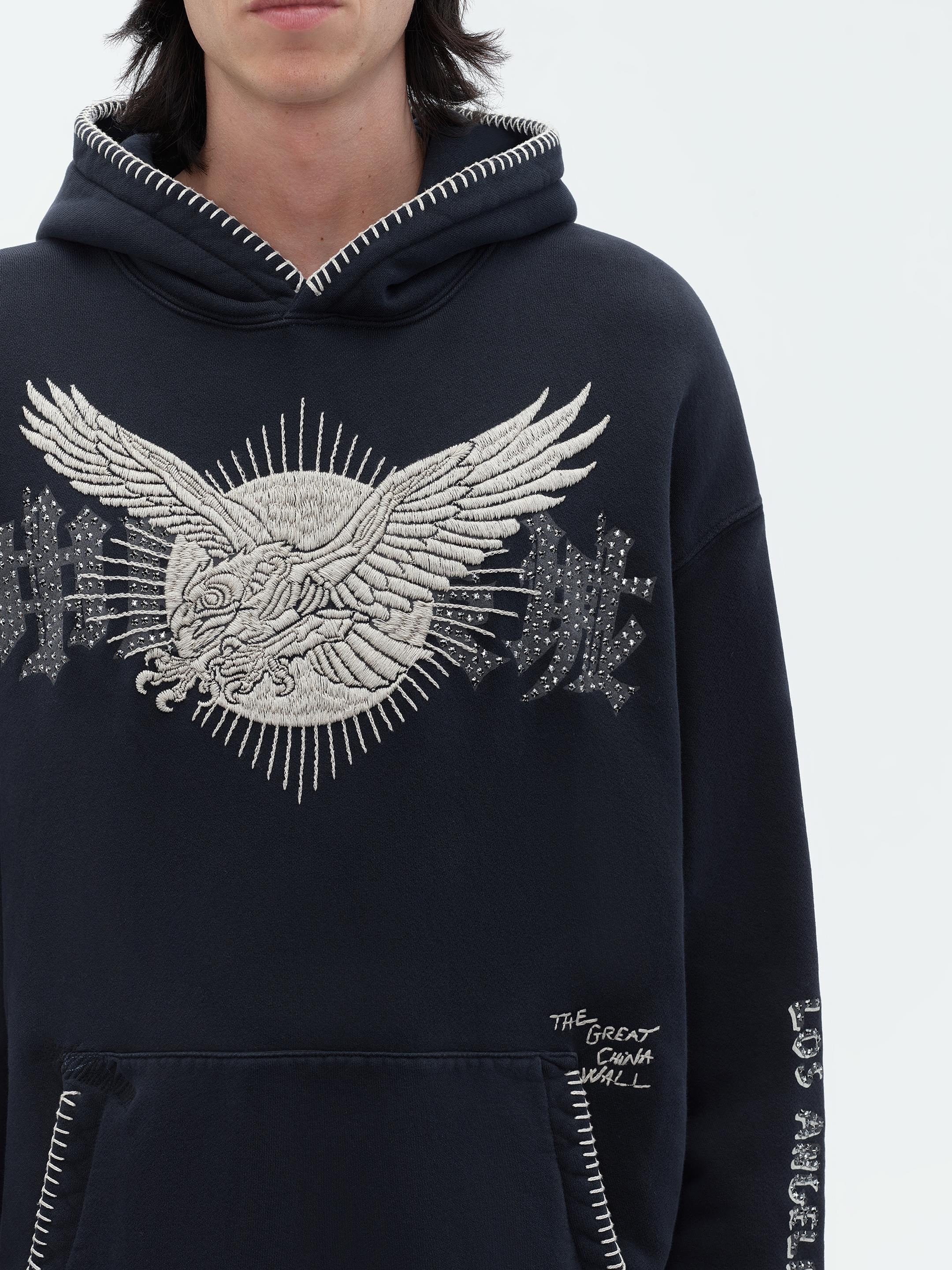 AMIRI TGCW CRYSTAL EAGLE HOODIE | REVERSIBLE