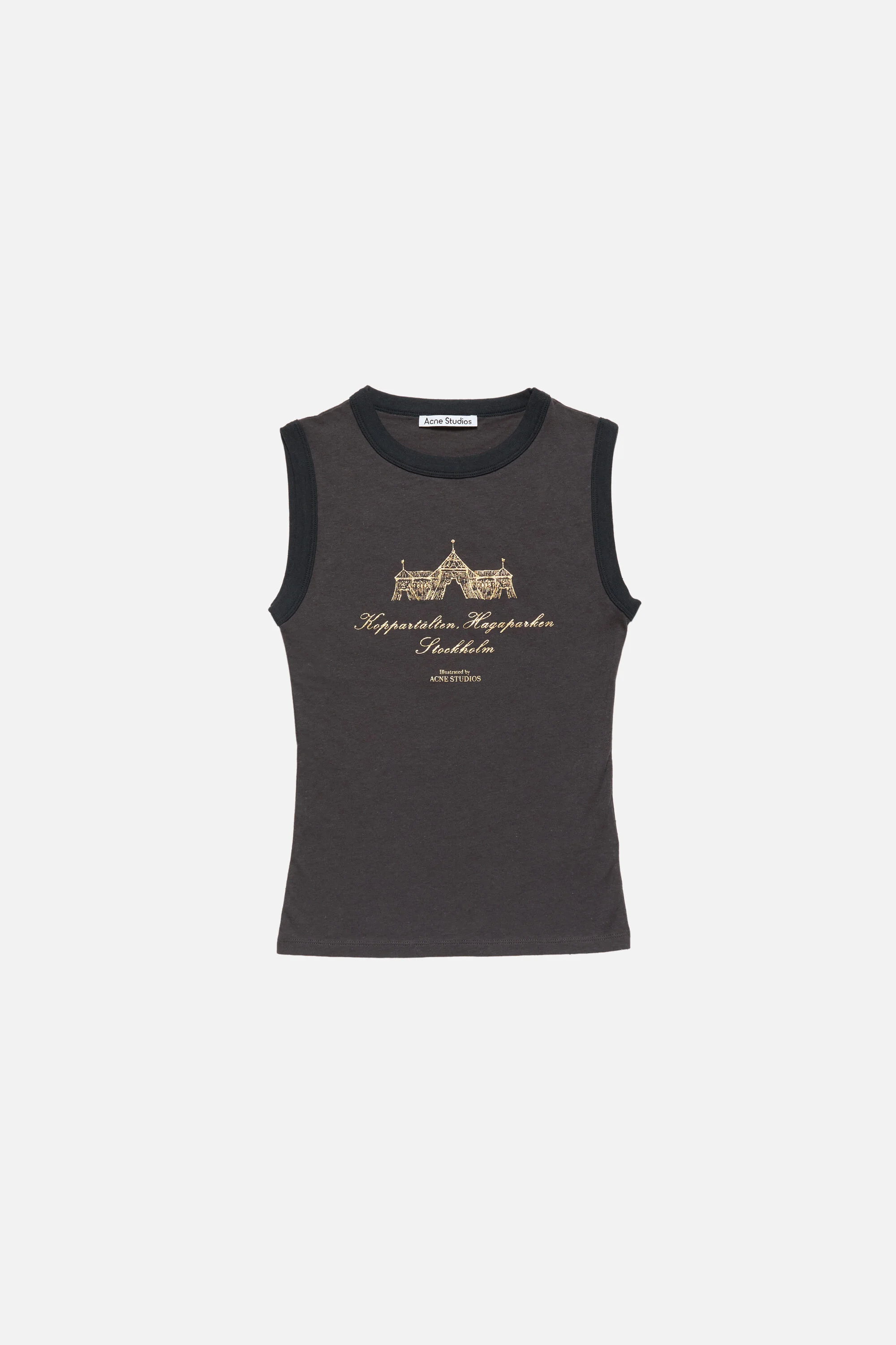 Graphic tank top - Anthracite grey - 1