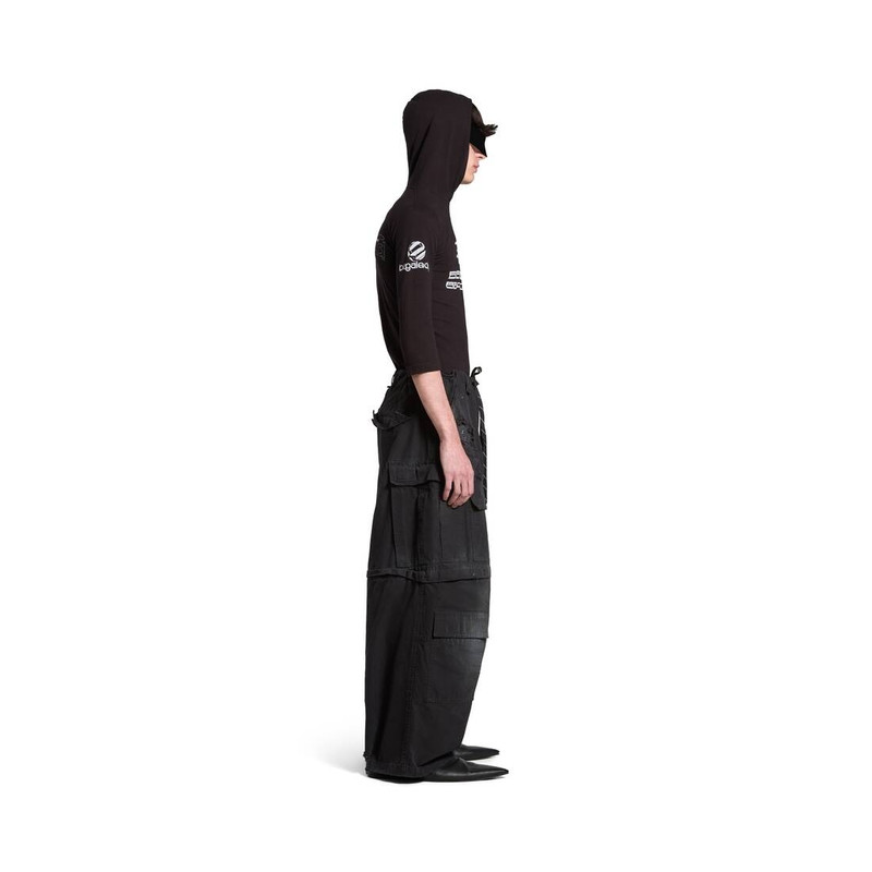 Balenciaga Large Cargo Pants in Black 3