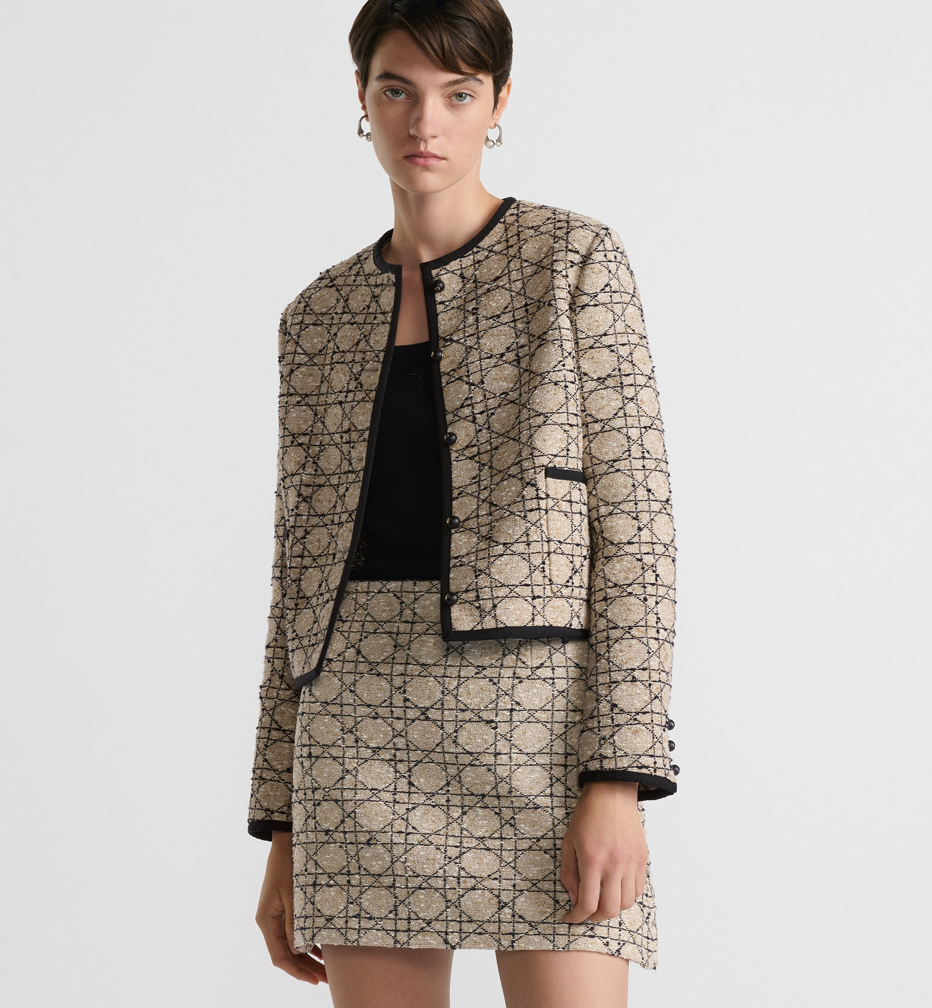 Cannage Cropped Jacket - 2