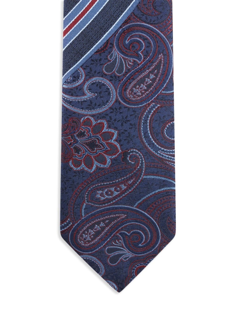 paisley-jacquard silk tie - 2