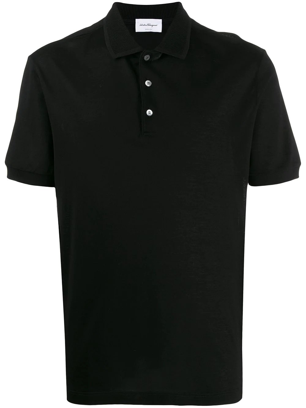 embroidered logo polo shirt - 1