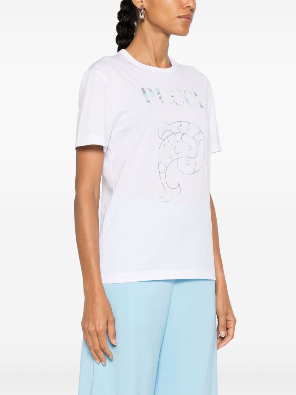 logo-print T-shirt - 3
